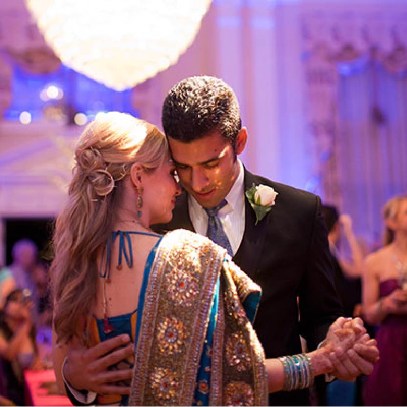 Newly Wed Couple Dancing